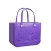 Bolsa de Praia Popular de Eva Bolsa Tote de Borracha Bolsa Impermeável com Furos Cesta de Praia Bolsa de Praia de Eva com Furos