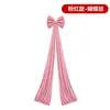[Set] Tela de terciopelo rojo lazo tridimensional decoración navideña adorno para árbol de Navidad decoración colgante