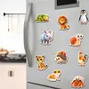 20 Piezas Originales Imanes de Refrigerador Magnéticos Suaves Estilo Animal 3D Preescolar Educación Temprana Cognitivo Iluminación Infantil Pegatinas Magnéticas Impermeables