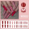 Uñas Portátiles de Otoño e Invierno a la Moda con Sencillo Bloque de Color, Degradado Rojo-Marrón Transparente como Hielo, y un Hermoso Aspecto de Piel Clara