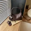 2026 Nuevo Bolso de Hombro Tejido para Mujer, Bolso de Axila Versátil a la Moda, Bolso Cruzado de Nicho de Alta Gama, Bolso Sencillo para el Trabajo