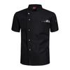 Ropa de Trabajo de Chef Manga Corta para Hombre Ropa de Catering Ropa Hotel Restaurante Cocina Repostería Postre Ropa de Verano