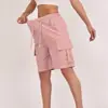 TEMU Novos Shorts Cargo Casuais Femininos Tamanho Europeu Quatro Bolsos Leves Secagem Rápida Esportes ao Ar Livre Calças Soltas de Cinco Pontos