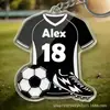 Transfronteiriço Novo 2026 Acrílico 2D Copa do Mundo Futebol Chaveiro Pingente Festa Decoração de Feriado Pingente de Bolsa