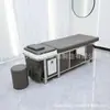 Cama de Lavado de Pelo Estilo Tailandés Taburete Modelo Nuevo Salón de Peluquería Salón de Belleza Silla para Técnico Peluquería Taburete Redondo Barbería Cama con Masaje de Vapor