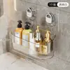 Estante de Almacenamiento con Ventosa para Baño, Estante de Pared sin Taladro para Baño, Inodoro y Lavabo, Varios Artículos Útiles