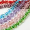 Areia Dourada Vidro Luminoso Flor de Cerejeira Trevo de Quatro Folhas Material para Colar DIY Pulseira de Moda Tecida à Mão Acessórios de Joias