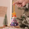 2026 Nuevos Adornos Navideños Tejidos a Mano Árbol de Navidad Mini Decoraciones Transfronterizas Decoraciones para el Interior del Coche
