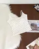 Camisola con Estampado de Lunares Estilo Juvenil Chaleco para Mujer Ropa Interior de Verano Espalda Hermosa con Tirantes Bandeau Prenda Exterior Capa Base Superior