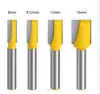 Conjunto de 8 Peças de Faca de Acabamento Amarela para Máquina de Fitas de Borda, Máquina de Gravação a Computador, Ranhuramento, Perfuração e Alisamento de Superfícies