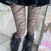 Prata Preto Sexy Estilo Europeu e Americano Emagrecimento Personalizado Meia-Calça de Seda Preta Hot Girl Estampa de Leopardo Estampa de Zebra Jacquard