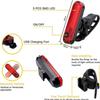 Luz Trasera de Bicicleta Luz de Advertencia Carga USB T6 LED Doble Luz Delantera Set de 4 Modos Luz Delantera de Bicicleta de Montaña de Alto Brillo