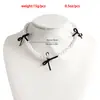 Joyería Transfronteriza Europea y Americana Más Vendida Collar de Perlas de Lujo Ligero Estilo Dulce y Fresco Cadena para Clavícula con Lazo de Cinta Amor