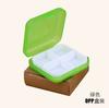 Pastillero de Cuatro Compartimentos Cruzado con Tapa y Plástico Cuadrado para Molienda de Arena Pastillero Portátil Suministro Transfronterizo de Taobao