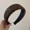 Diadema de Terciopelo Esponjoso con Estampado de Leopardo Combinación Moda Alta Presión Craneal Diadema para el Cabello Pinza para el Cabello de Mujer de Gama Alta Accesorios para el Cabello Estilo Nuevo