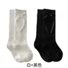 Calcetines para niños para otoño e invierno, algodón clase A, con lazo, para niñas y bebés, estilo Lolita, no apretados, calcetines versátiles y cómodos hasta la pantorrilla