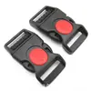 Hebilla de interruptor de dedo deslizante directa de fábrica negro más punto rojo hebilla POM hebilla curva accesorios para casco