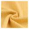 Tejido de punto elástico de poliéster y spandex, 220g, con textura de gofre acanalado, para ropa de estar en casa, ropa de hombre y mujer, tejido para ropa infantil
