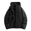 Chaqueta tres en uno para exteriores transfronteriza para parejas, forro polar desmontable para hombre, chaqueta softshell suave de color liso con capucha