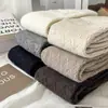 Meias de Lã para Panturrilha Outono e Inverno com Padrão de Diamante, Quentes e Emagrecedoras, Moda Retrô Versátil Estilo Ins Meias Longas Folgadas para Mulheres