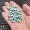 Cuentas Redondas de Turquesa Imitación, Cuentas de Jade, Cuentas de Ábaco, Cuentas Separadoras, Cuentas Sueltas de Jade, Cuentas Tubulares Rectas de Nudo de Bambú, Joyería de Cuentas de Estilo Antiguo
