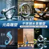 Escultura de Fuente de Agua de Acero Inoxidable Escultura de Fuente de Metal Espejo para Exteriores Adorno de Arte para Patio Residencial Personalizado