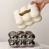Caixa de lenços de algodão doce criativa de fábrica caixa de lenços de mesa de cerâmica decoração de mesa de sala de estar de luxo leve