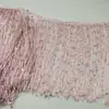 Atacado 20cm Nylon Fio Duplo Lantejoula Franja Renda Fantasia para Performance de Palco Acessórios Franja DIY Materiais Artesanais