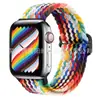 Adecuado para correas de Apple Watch, Iwatch8S Hebilla deslizante Correa elástica de nailon ajustable de doble bucle