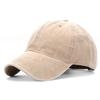 Boné de beisebol antigo lavado liso, boné de estudante da moda para casais, boné infantil para todos os jogos, chapéu de sol pequeno com rosto mostrado