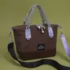 Bolsa Pequena de Mão Casual Xadrez Fresca Ultraleve Nova Moda Feminina Grande Capacidade Leve para Sair Compras Bolsa de Ombro Único Transversal