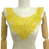 Cuello de encaje soluble en agua pieza de corsage de encaje de poliéster cuello falso calado accesorio de ropa DIY posición del cuello encaje