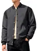 Jaqueta Bomber de Fleece com Forro, Gola Alta, Patchwork, Estilo High Street, Esportiva Casual, Best-Seller na Amazon Europeia e Americana, para Homens