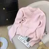 Suéter de Punto con Botones de un Solo Botón, Manga Larga, Nuevo Diseño Otoño e Invierno, Estilo Coreano para Mujer, Corte Delgado, Adelgazante, Cuello Redondo, Cárdigan