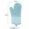 Luvas Espessas de Silicone e Algodão Personalizadas Resistentes ao Calor Alta Temperatura Resistentes Cozinha Assar Forno Micro-ondas Especiais Anti-Queimaduras
