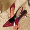 Sandálias de Bico Fino com Bico Baixo Simples e Fashion para Mulheres, Estilo Novo de Primavera, Pretas Versáteis, Salto Agulha, Sapatos Casuais