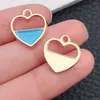 Acessórios de Joias DIY Transfronteiriços Esmalte Estrela de Cinco Pontas Formato de Coração Pingente de Chaveiro de Bolsa Brincos Colar Pulseira Charme