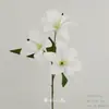 Flores Artificiais Brancas para Decoração de Casamento, Flores de Seda, Ornamentos de Flores Artificiais, Arte Floral Seca, Materiais de Rosa, Arranjo de Flores para Corredor, Arranjo de Parede e Chão