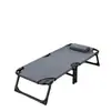 Cama militar plegable simple, portátil y ajustable, hecha de tela Oxford, adecuada para acampar al aire libre, cuidado hospitalario, uso doméstico y siestas