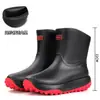 Botas de Lluvia Impermeables para Hombres y Mujeres, Tobillo Corto, Caña Baja, Cubrezapatos para Senderismo al Aire Libre, Antideslizantes, Resistentes al Olor, Cálidas, Botas de Goma, Estilo Pareja