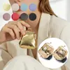 Nova Bolsa Mini Ring de Couro Genuíno para Joias Pequena Exquisita Bolsa de Armazenamento para Brincos Porta-moedas Portátil Feminino