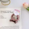 Paquete de 3 Gomas para el Cabello Hechas a Mano con Lazo, Estilo Coreano, Frescas y Sencillas, Gomas Elásticas de Alta Elasticidad para Peinado Básico
