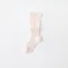 Calcetines de Verano para Niñas, Calcetines Sin Costuras, Calcetines de Malla Acanalada con Volantes Estilo Lolita, Calcetines de Princesa para Pantorrilla, Calcetines de Caña Alta Holgados