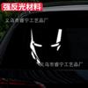 Adesivo de carro do Homem de Ferro Adesivo de carro Adesivo refletivo criativo personalizado JDM Venom Avengers Motocicleta Carro