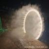 Celebridade da Internet porta de névoa de água de aço inoxidável luminosa ponto turístico Praça do Parque paisagismo com névoa de água porta de atomização decoração de beleza