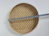 Tamiz de Arroz de Bambú Tamiz Pequeño de Bambú Hogareño Agujero Grueso Agujero Fino Recogedor Redondo Secado de Pintura Decoración Productos de Bambú Placa de Bambú Vela Excelente