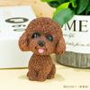 Adornos para coche de la serie Happy Cute Pet, perro que mueve la cabeza, decoración de escritorio, adornos para coche, muñecas pequeñas, artesanías de resina