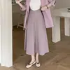Falda Midi de Tiro Alto en Línea A para Otoño 2025, Favorecedora y Versátil Traje Falda Larga