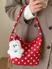 Bolso de Axila con Lunares, Tendencia Invierno 2025 Nuevo Estilo, Versión Coreana para Mujer, Bolso de Hombro Casual de Nicho de Moda