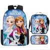 Bolsa de Escuela para Niños Mochila Elsa de Hielo Blancanieves Set de Tres Piezas Transfronterizo Nuevo Producto al por Mayor para Estudiantes de Primaria y Secundaria
